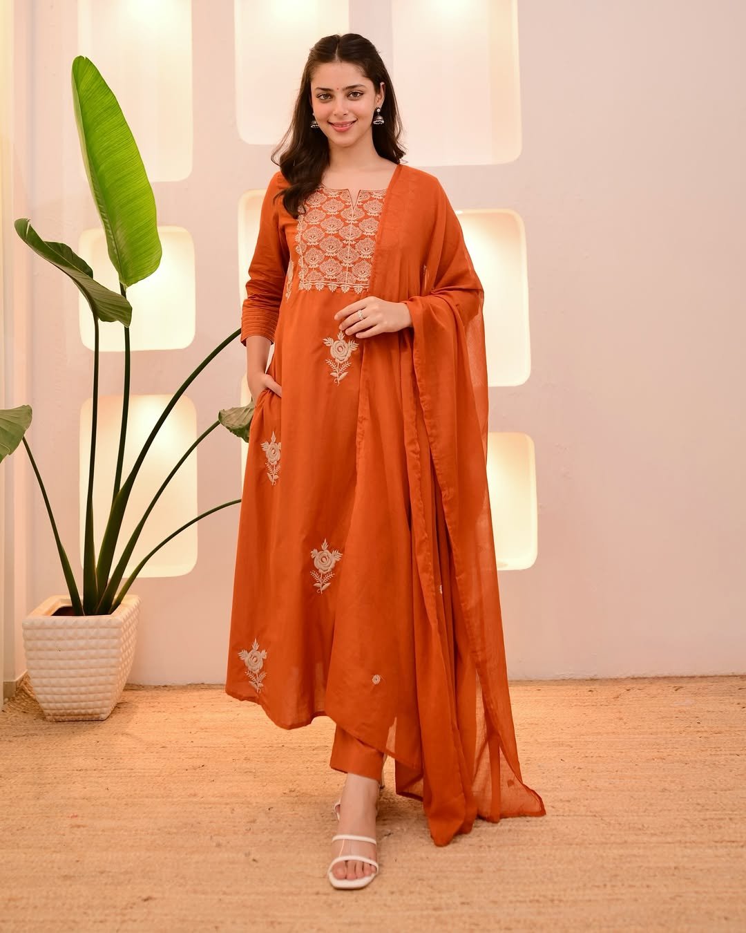 WhatsApp-Image-2025-07-15-at-03.18.56-1.jpeg Embroidered Cotton 3-Piece Suit – Coffee & Orange (Dual Color Options) - Image 7